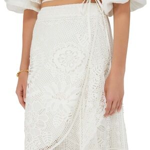 Farm Rio off-white skirt size Medium